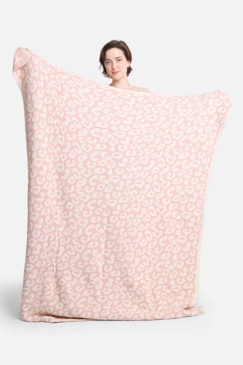 Leopard Print Adult Soft Throw Blanket