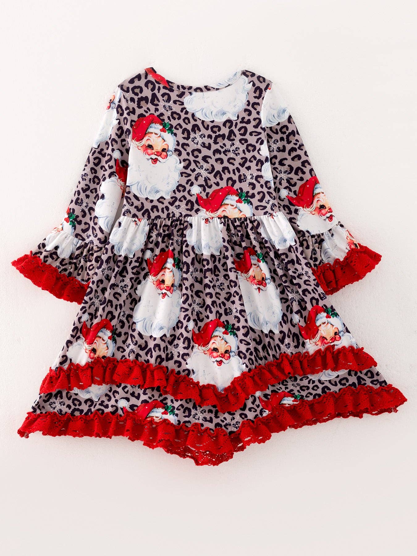Santa Cheetah Print Dress