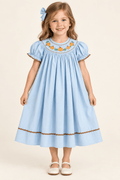 Blue Pumpkin Smocked Bishop Dress for Girls