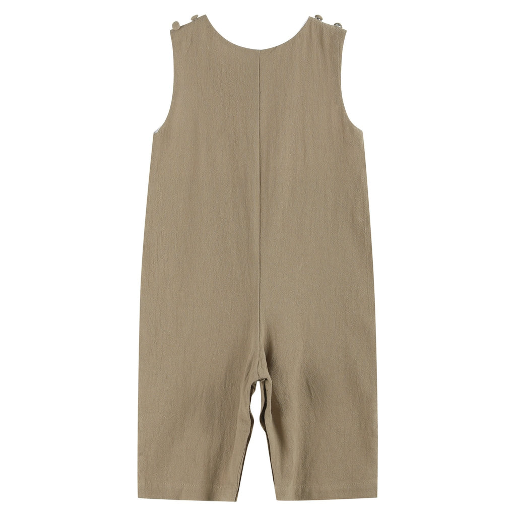 Brown Construction Smocked Longalls