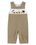 Brown Construction Smocked Longalls