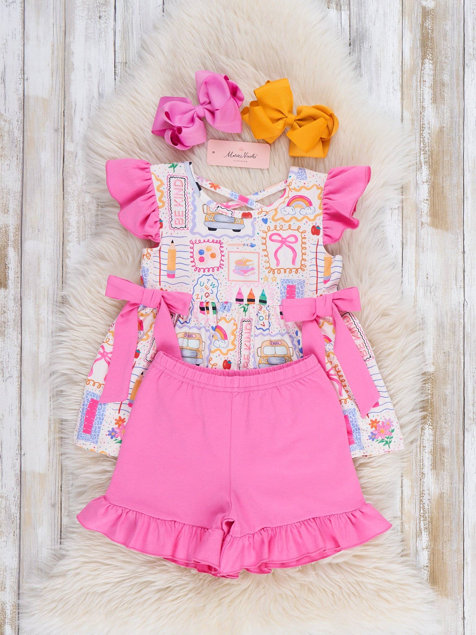 Notebook Scribbles Ruffle Outfit