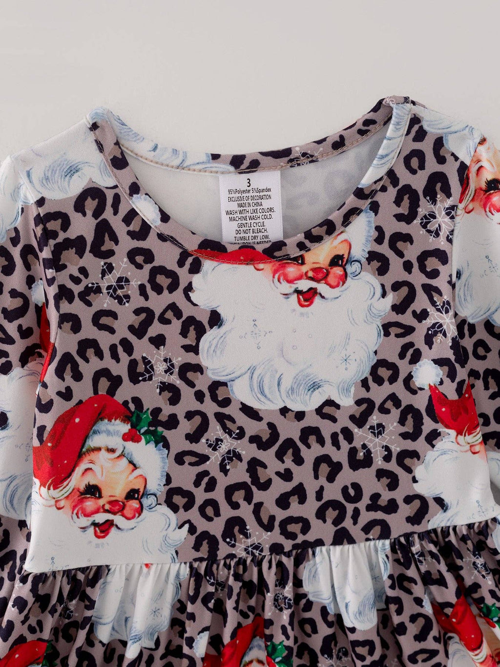 Santa Cheetah Print Dress
