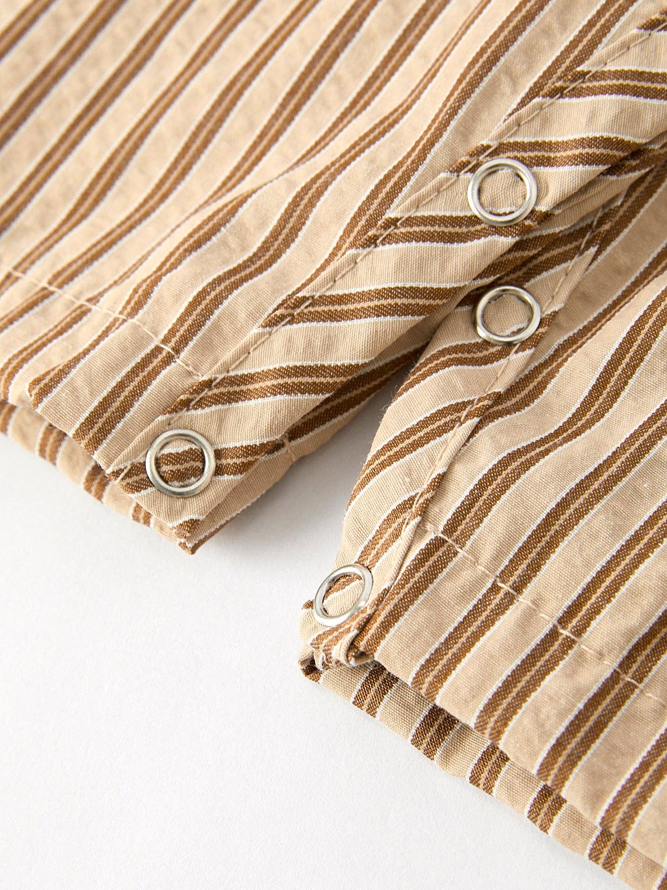 Stripe Smocked Christ Boys Romper