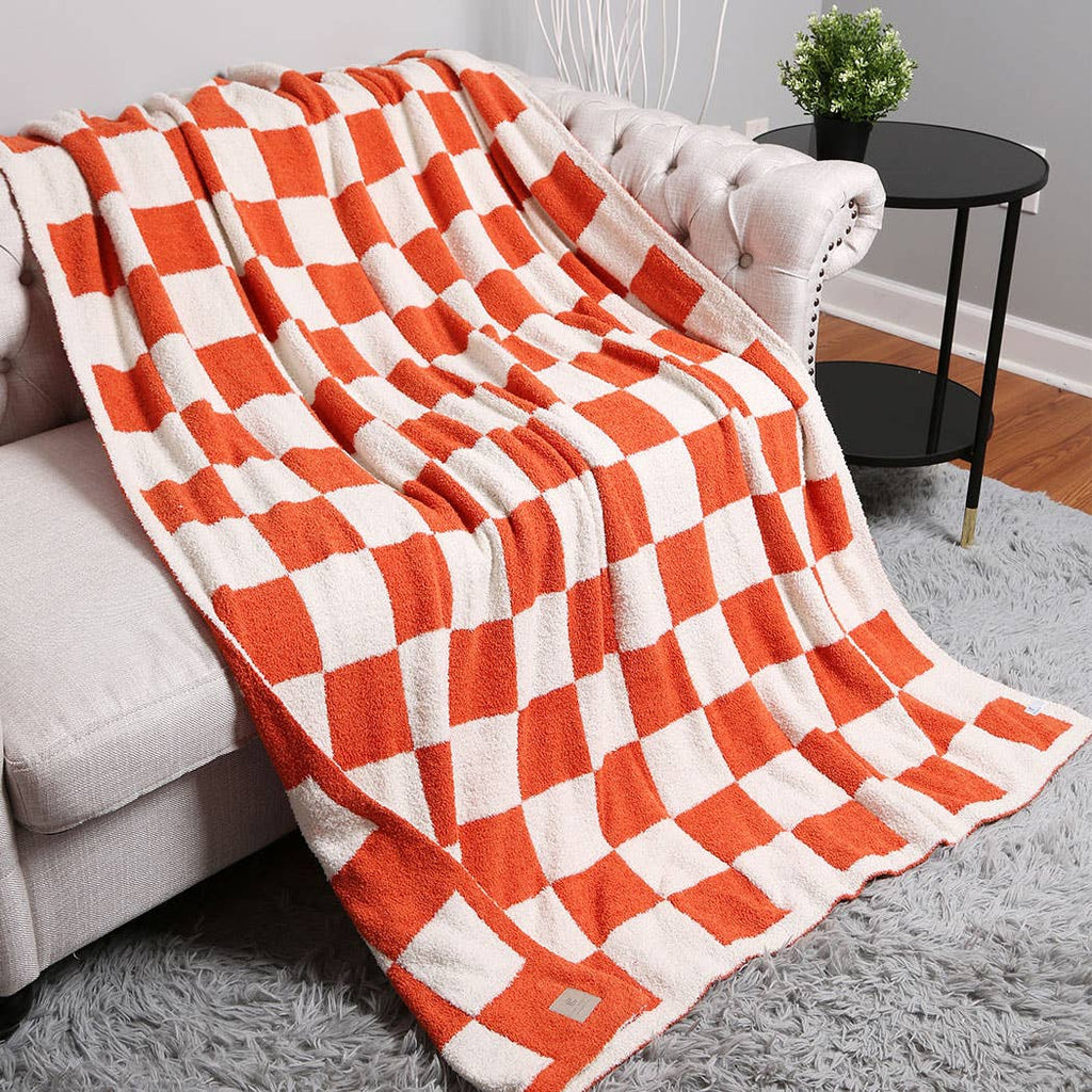 Checkerboard Adult Throw Blanket