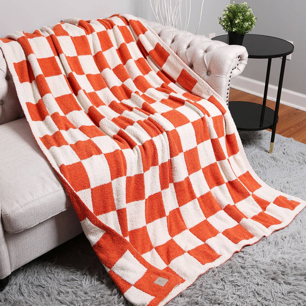 Checkerboard Adult Throw Blanket