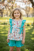 Dr. Seuss ruffle shorts set