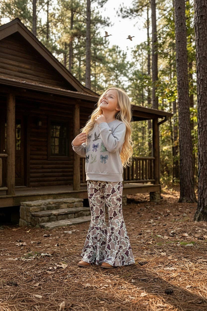 Duck & Bow Camo Pants Set