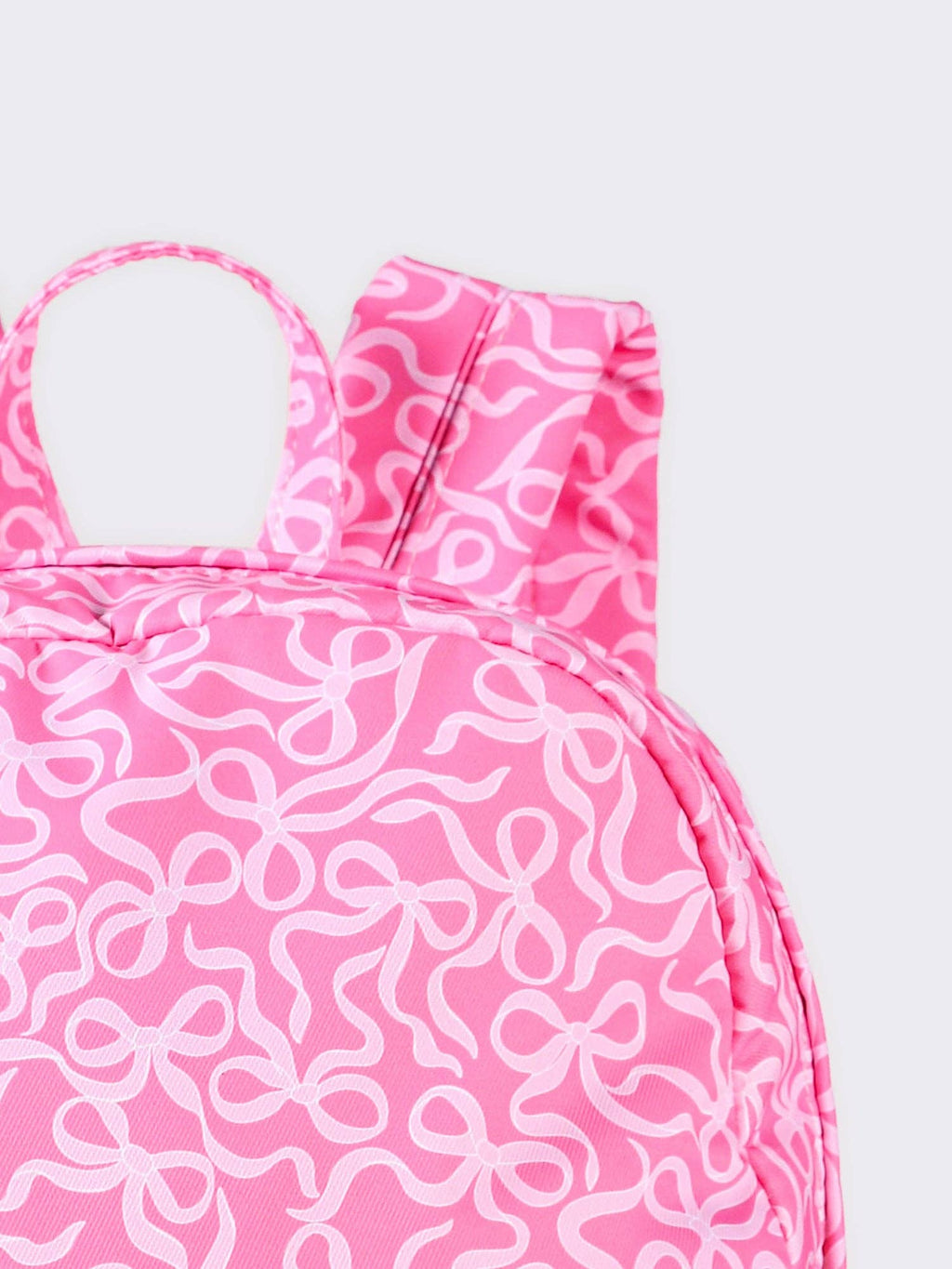 Gingham Ruffle Bow Printed Girls Backpack