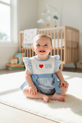 I Love DAD Appliqué Girls Bubble