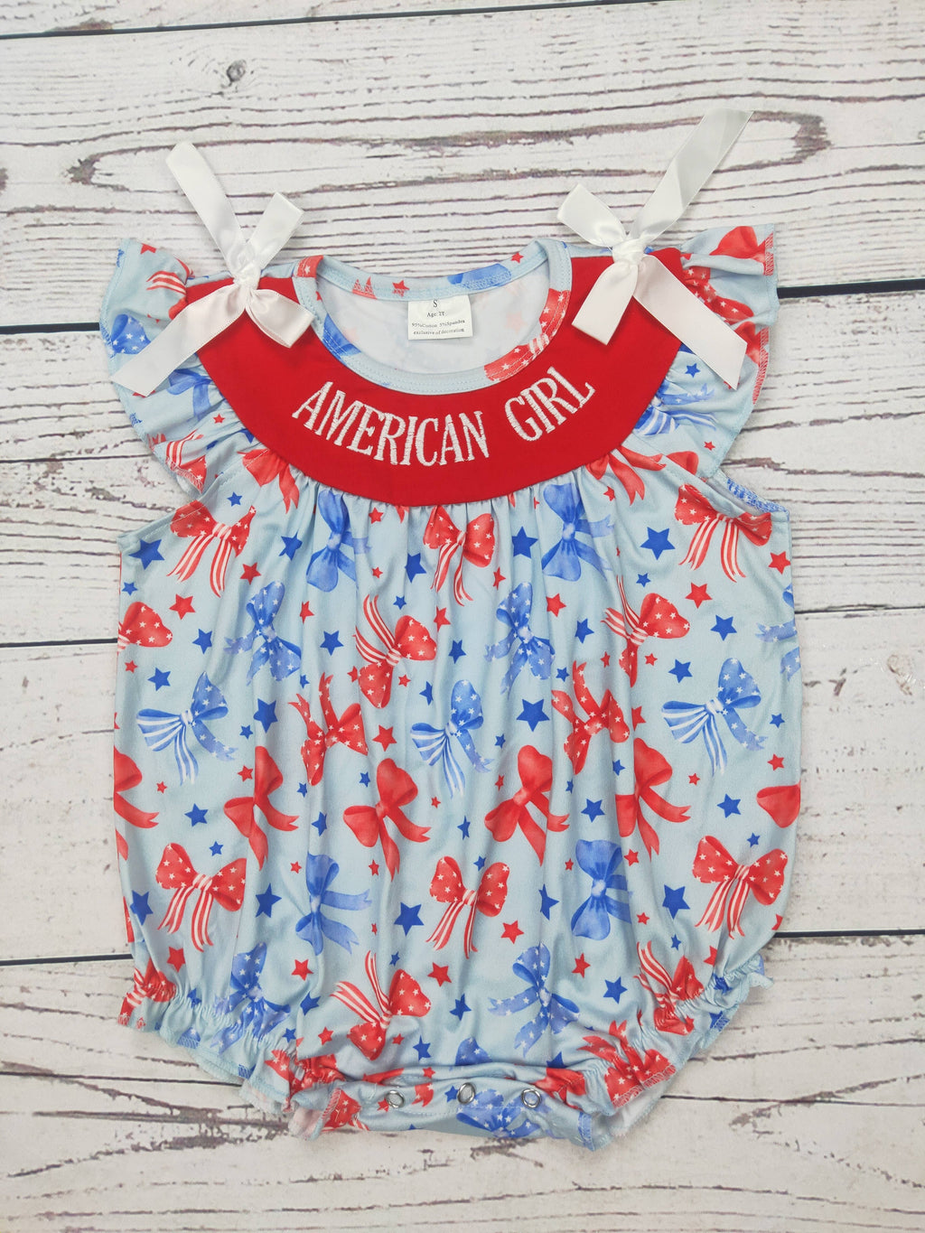 American Girl Appliqué Bubble