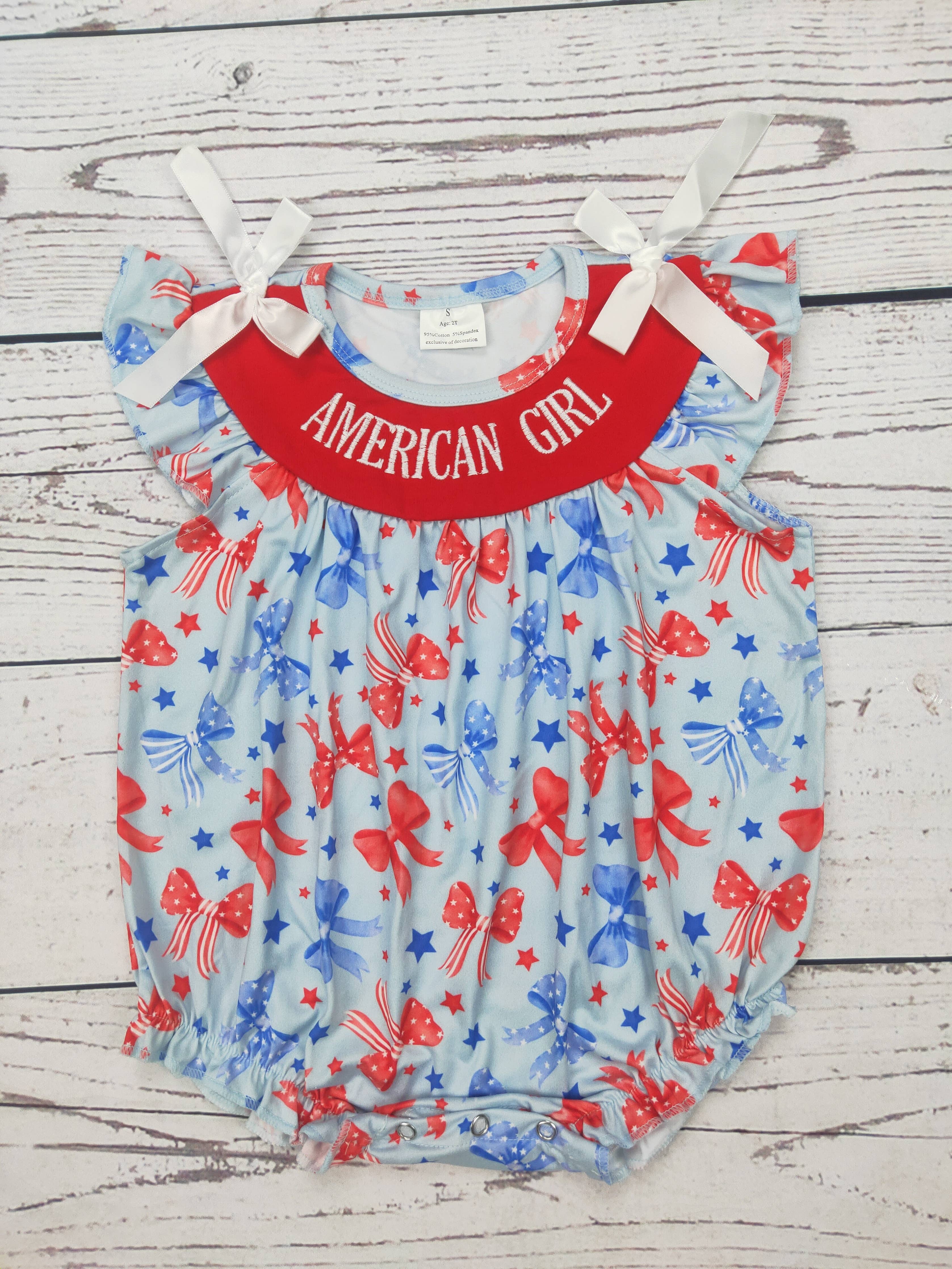 American Girl Appliqué Bubble