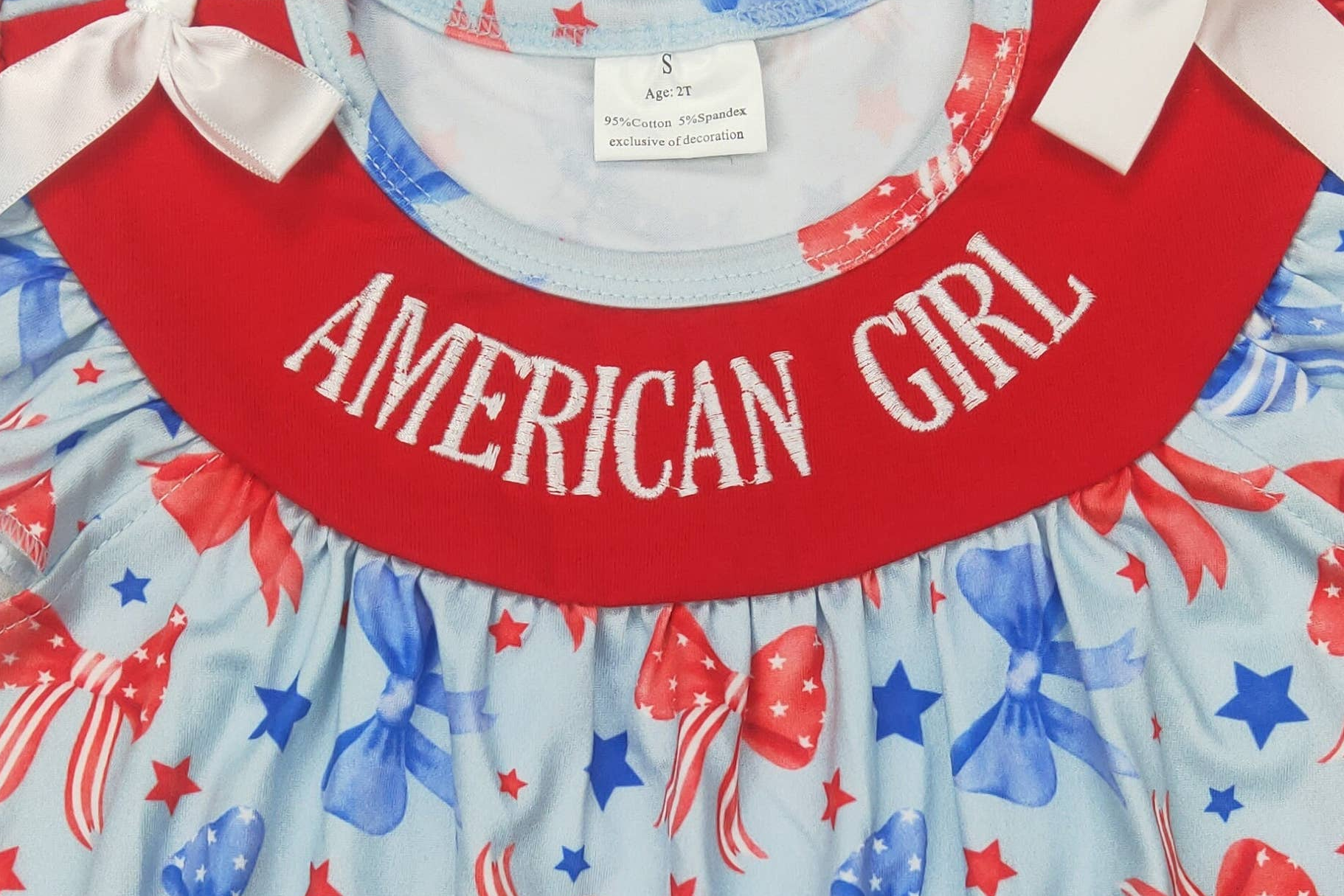 American Girl Appliqué Bubble
