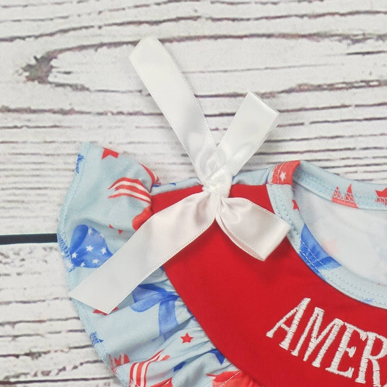 American Girl Appliqué Bubble