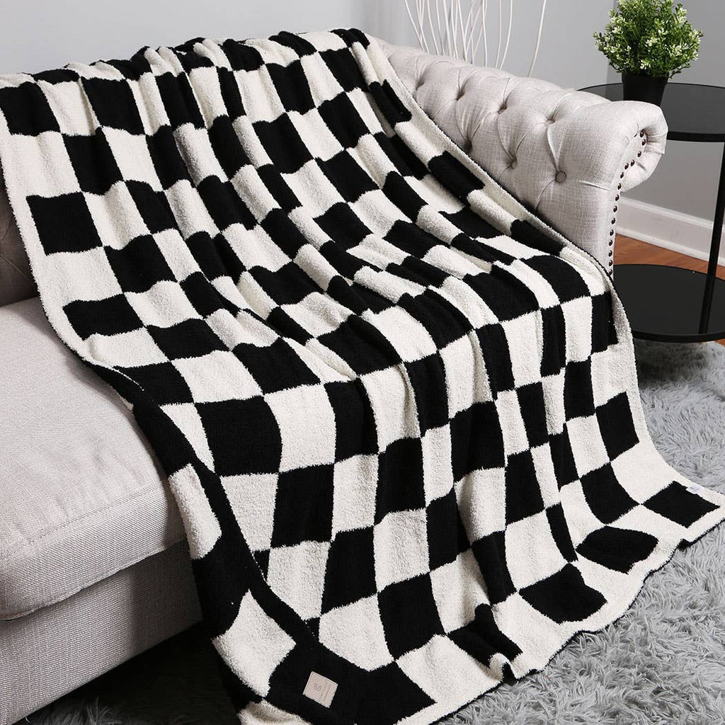 Checkerboard Adult Throw Blanket