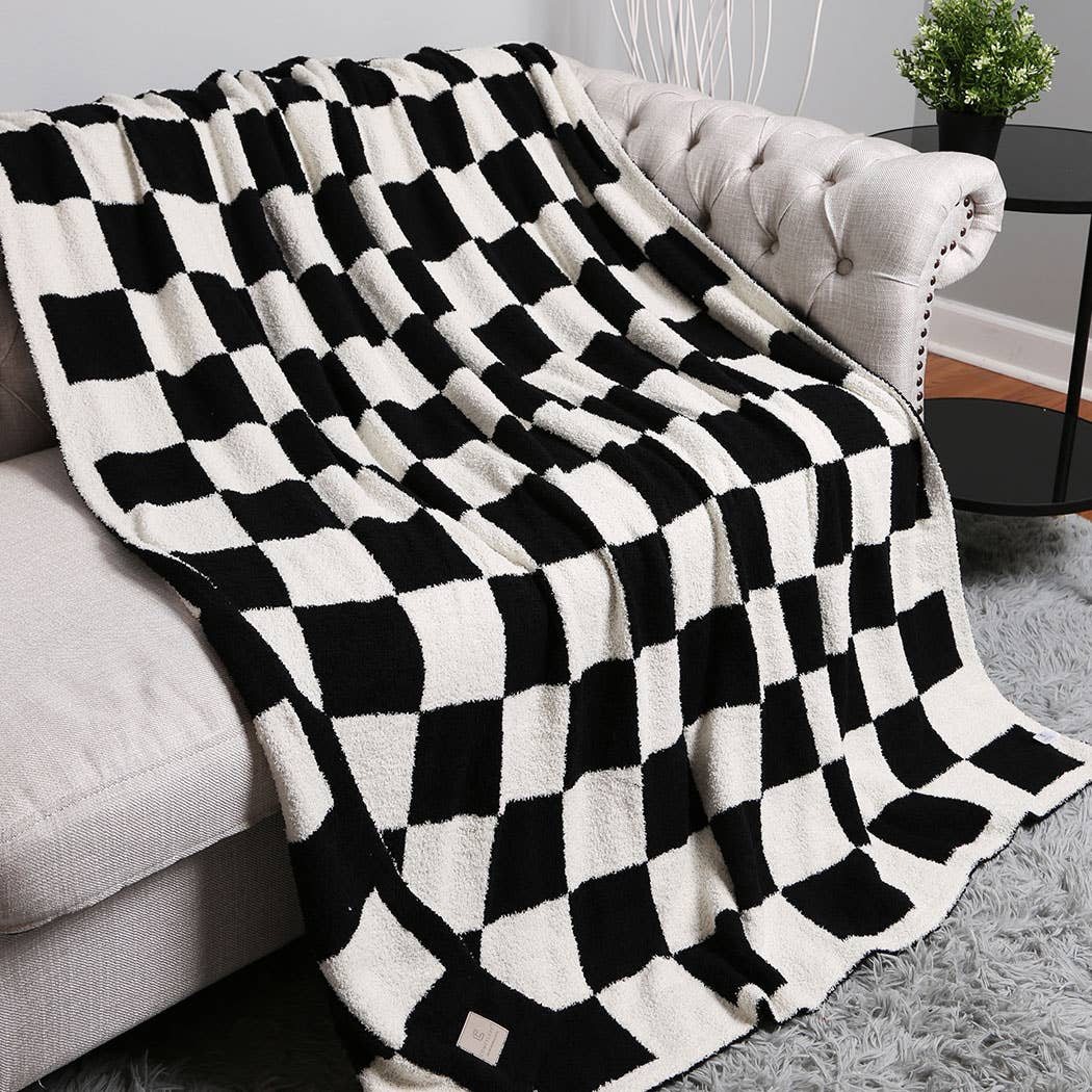 Checkerboard Adult Throw Blanket
