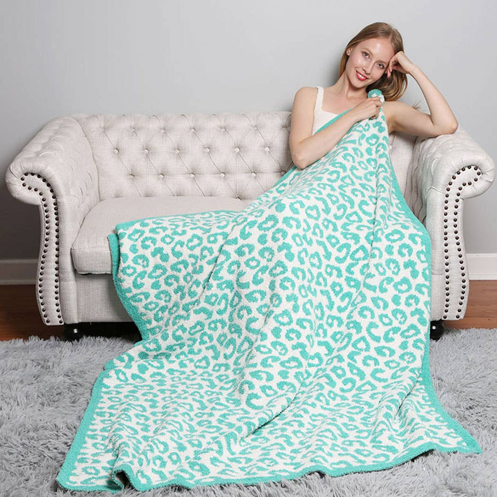 Leopard Print Adult Soft Throw Blanket