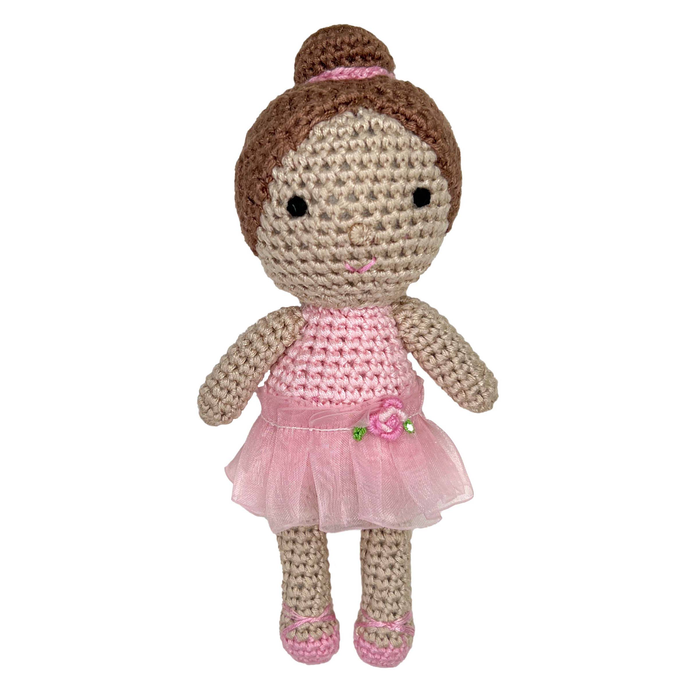 Ballerina Crochet 5" Rattle