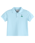 Light Blue Golf Hole Polo Shirt