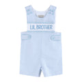 Light Blue Seersucker Lil Brother Smocked Jon Jons
