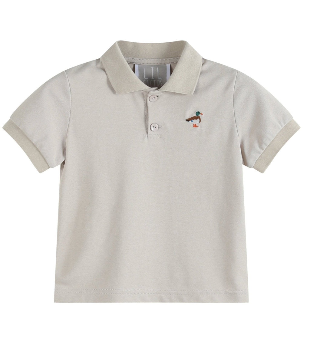Light Brown Mallard Duck Golf Polo Shirt