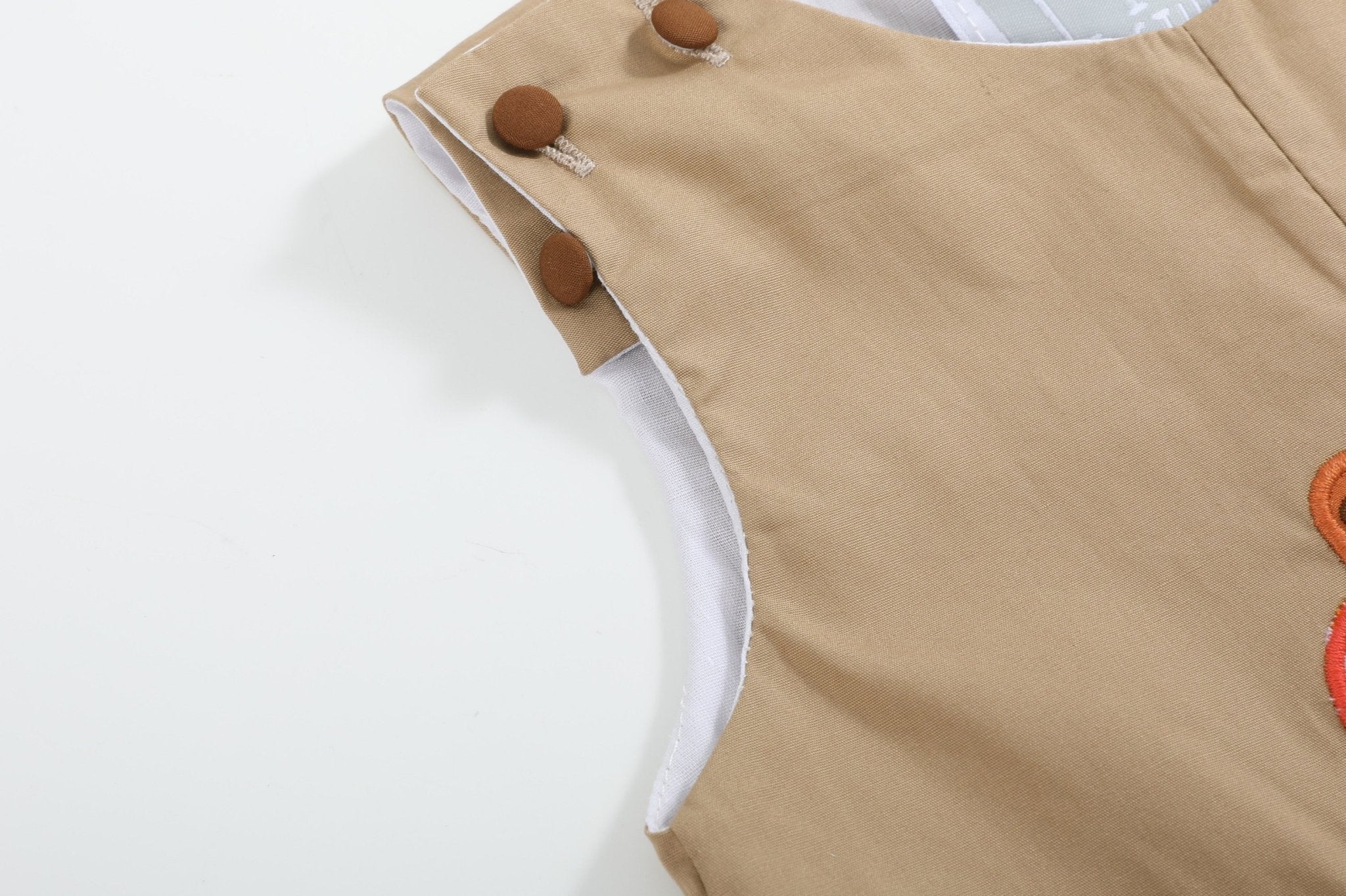 Light Brown Pumpkin Football Truck Longalls