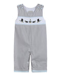 Light Gray Mallard Smocked Longalls