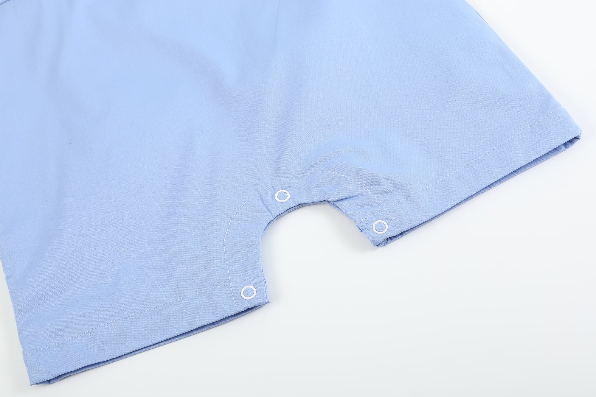 Periwinkle Blue Crosses Smocked Jon Jon
