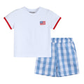 Red, White and Blue Shirt and Shorts Set