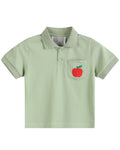 Sage Green Apple Polo Golf Shirt