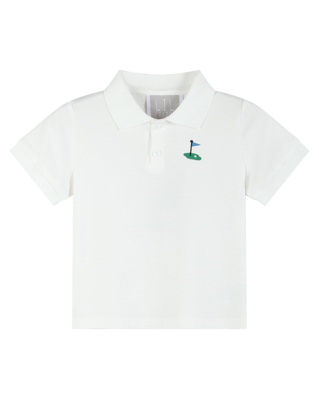 White Golf Tee Polo Shirt